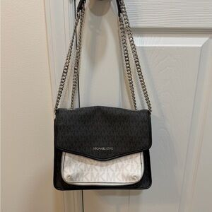 Michael Kors Black and Gray Crossbody Bag
